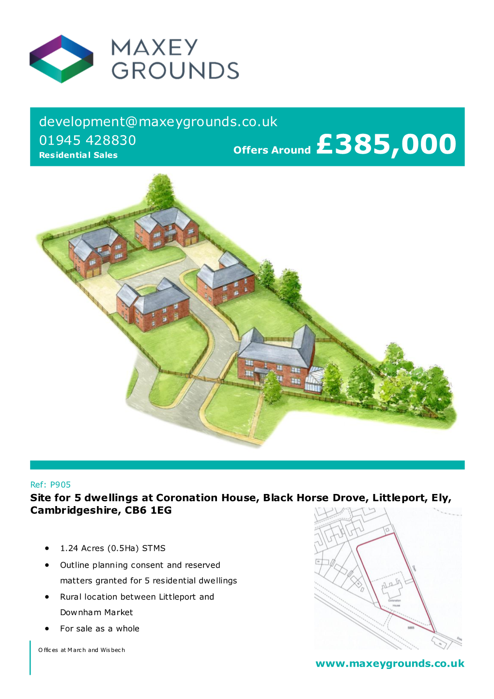 Development@Maxeygrounds.Co.Uk 01945 428830 Residential Sales