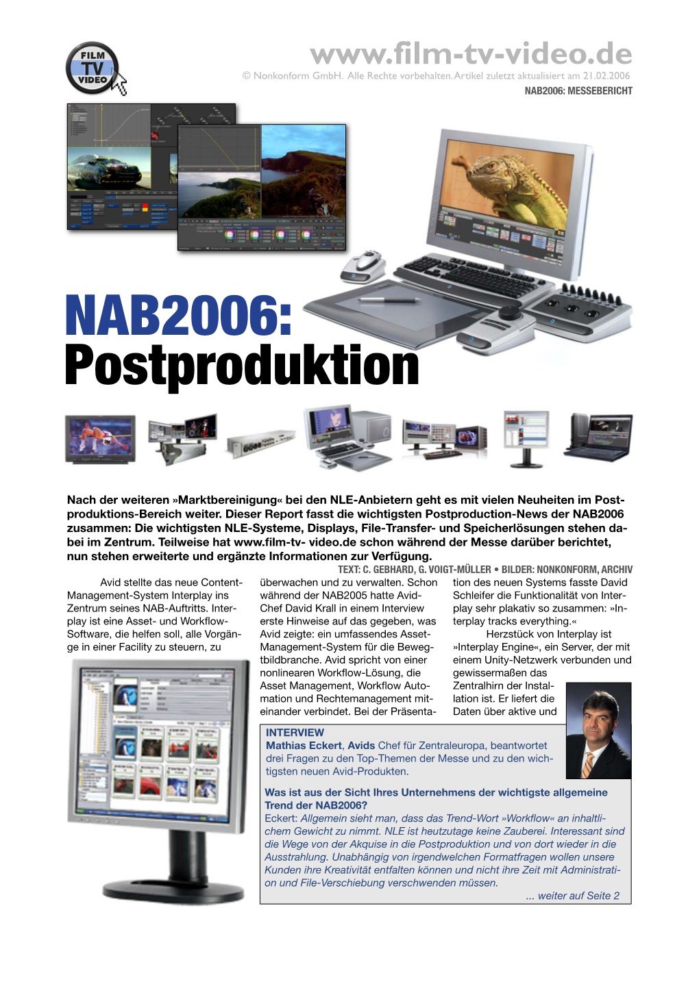 NAB2006: Postproduktion