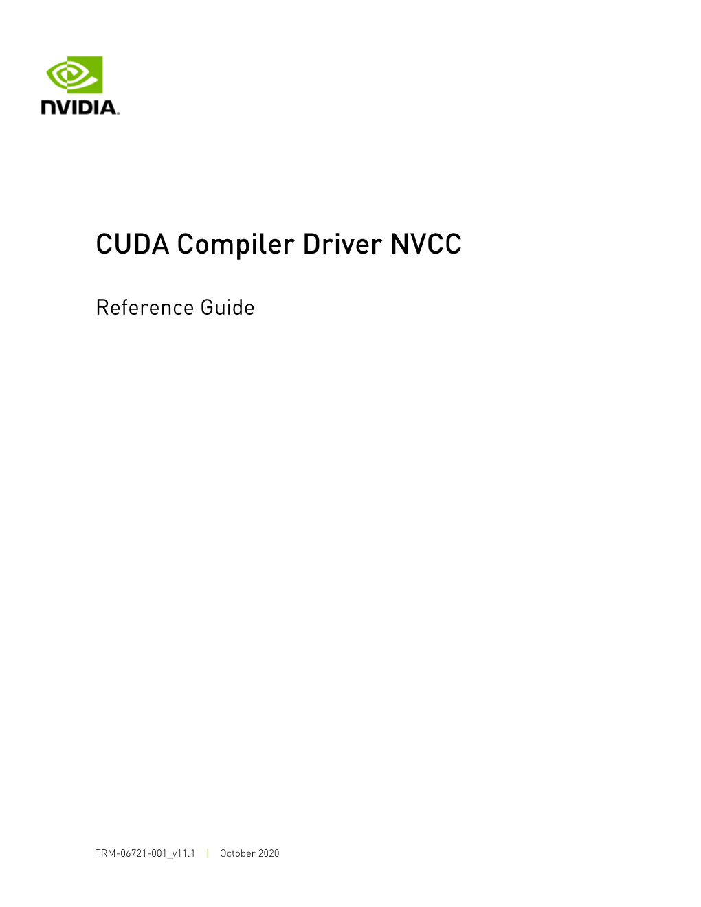 CUDA Compiler Driver NVCC