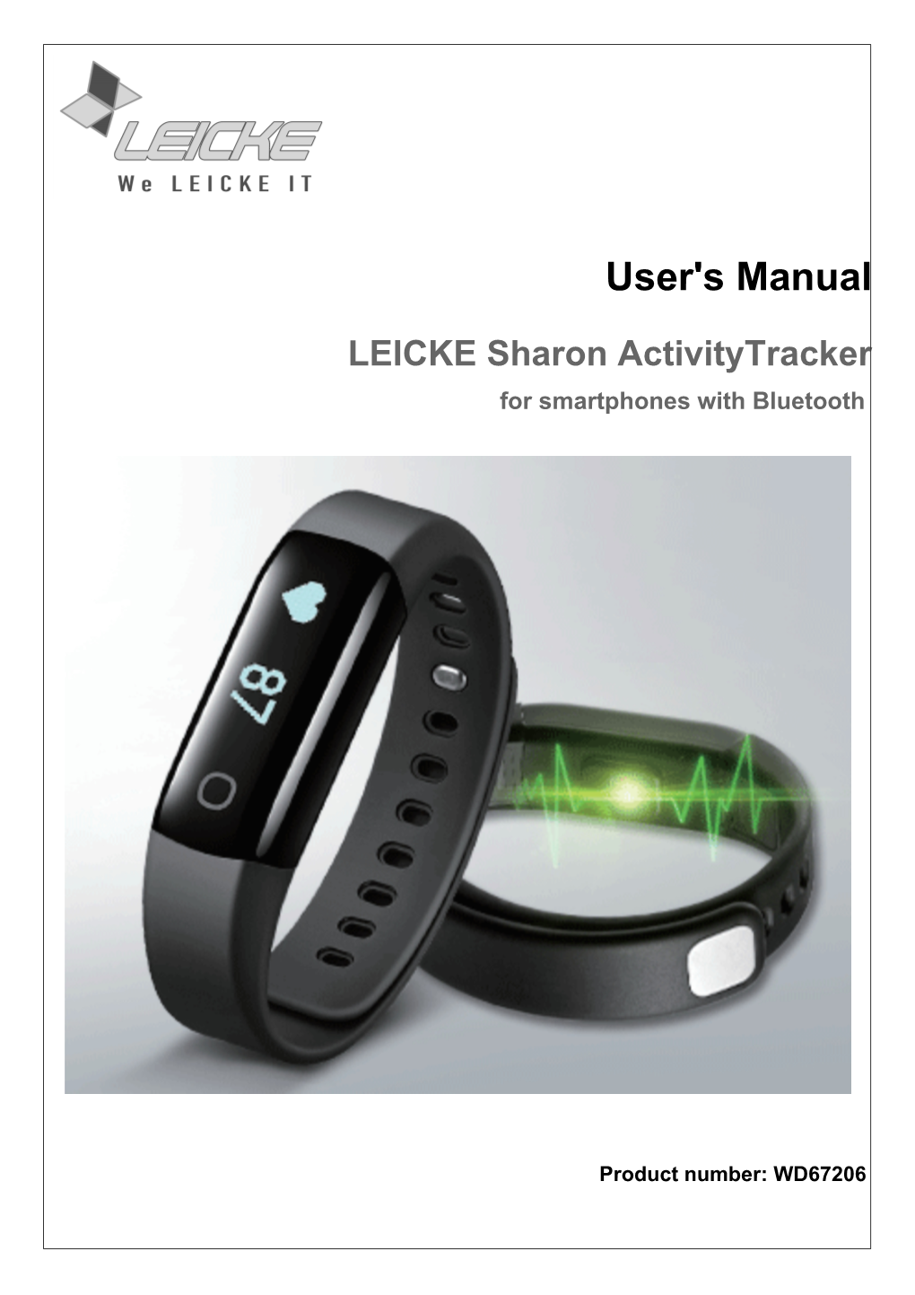 User's Manual LEICKE Sharon Activitytracker for Smartphones with Bluetooth