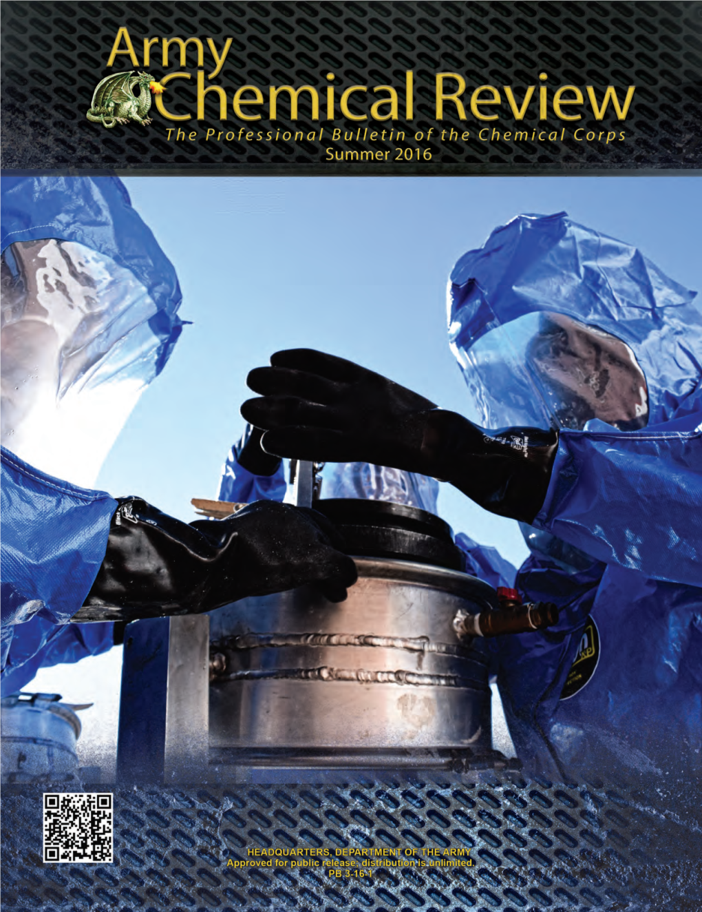 Army Chemical Review (ACR) (ISSN 0899-7047) (573) XXX-XXXX Is Published Biannually in June and December by the DSN 676-XXXX (563 Prefix) Or 581-XXXX (596 Prefix) U.S