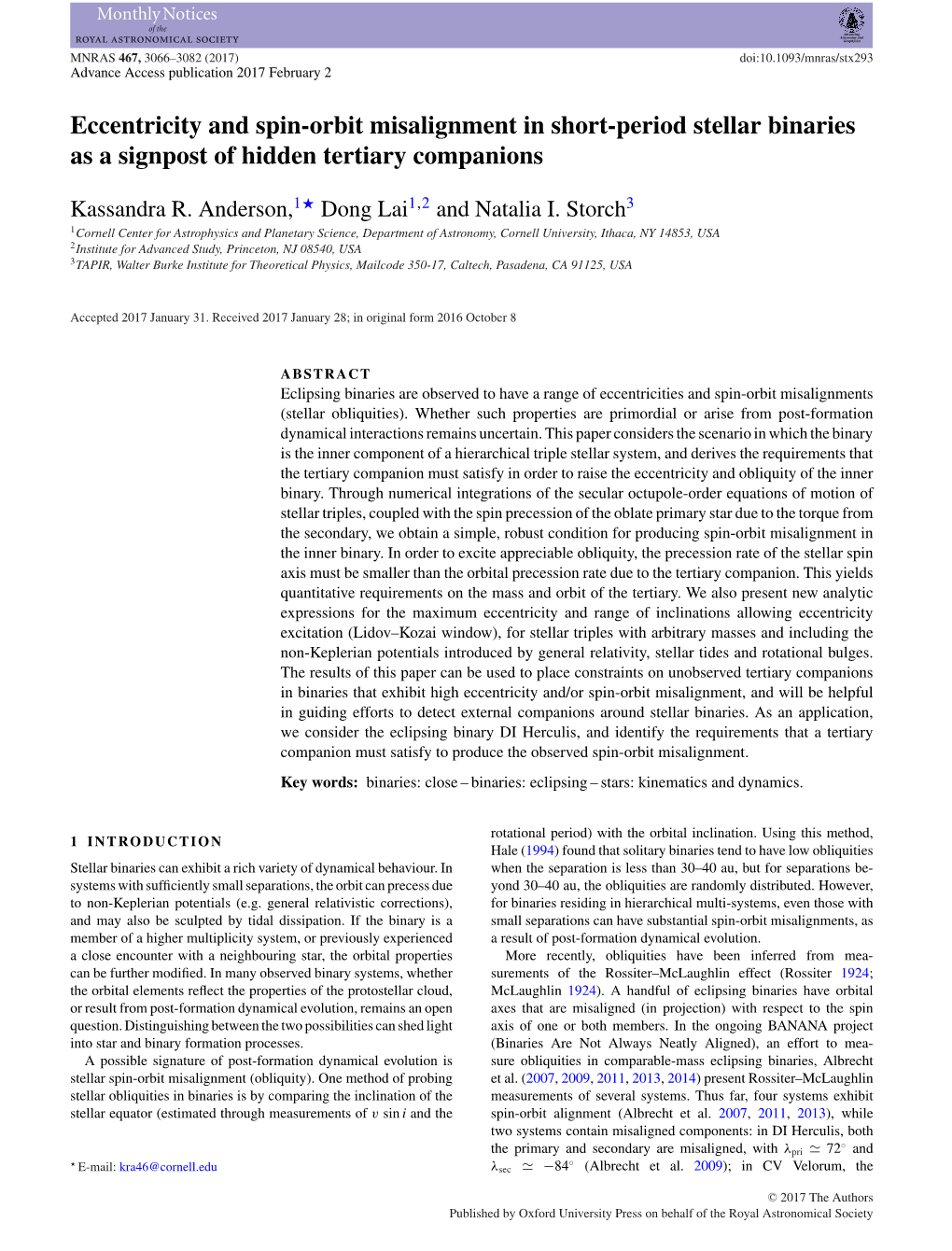 Eccentricity and Spin-Orbit Misalignment in Short-Period Stellar Binaries As a Signpost of Hidden Tertiary Companions