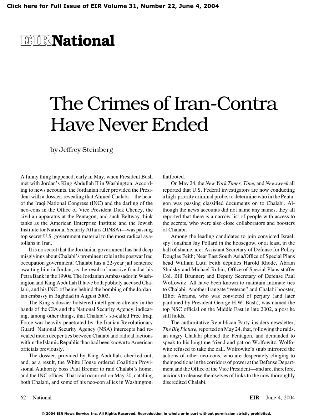 The Crimes of Iran-Contra Have Never Ended
