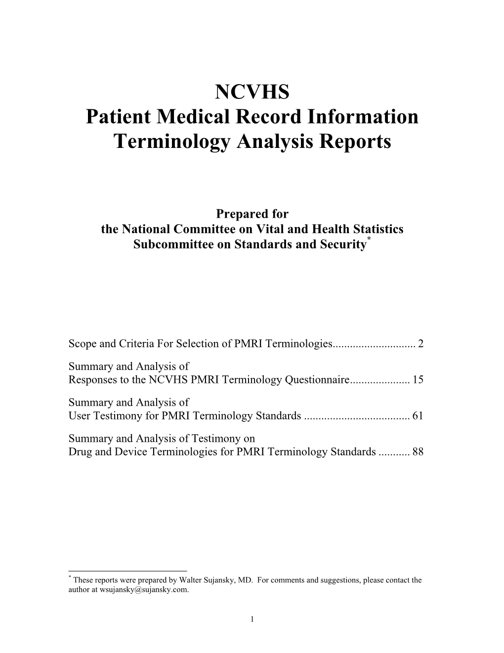 PMRI Terminologies