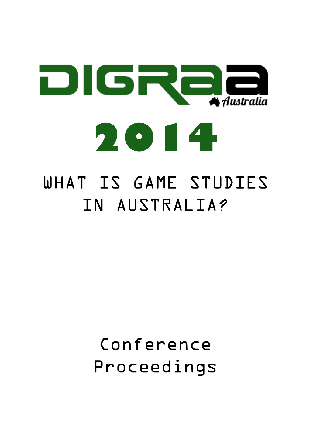What Is Game Studies in Australia?