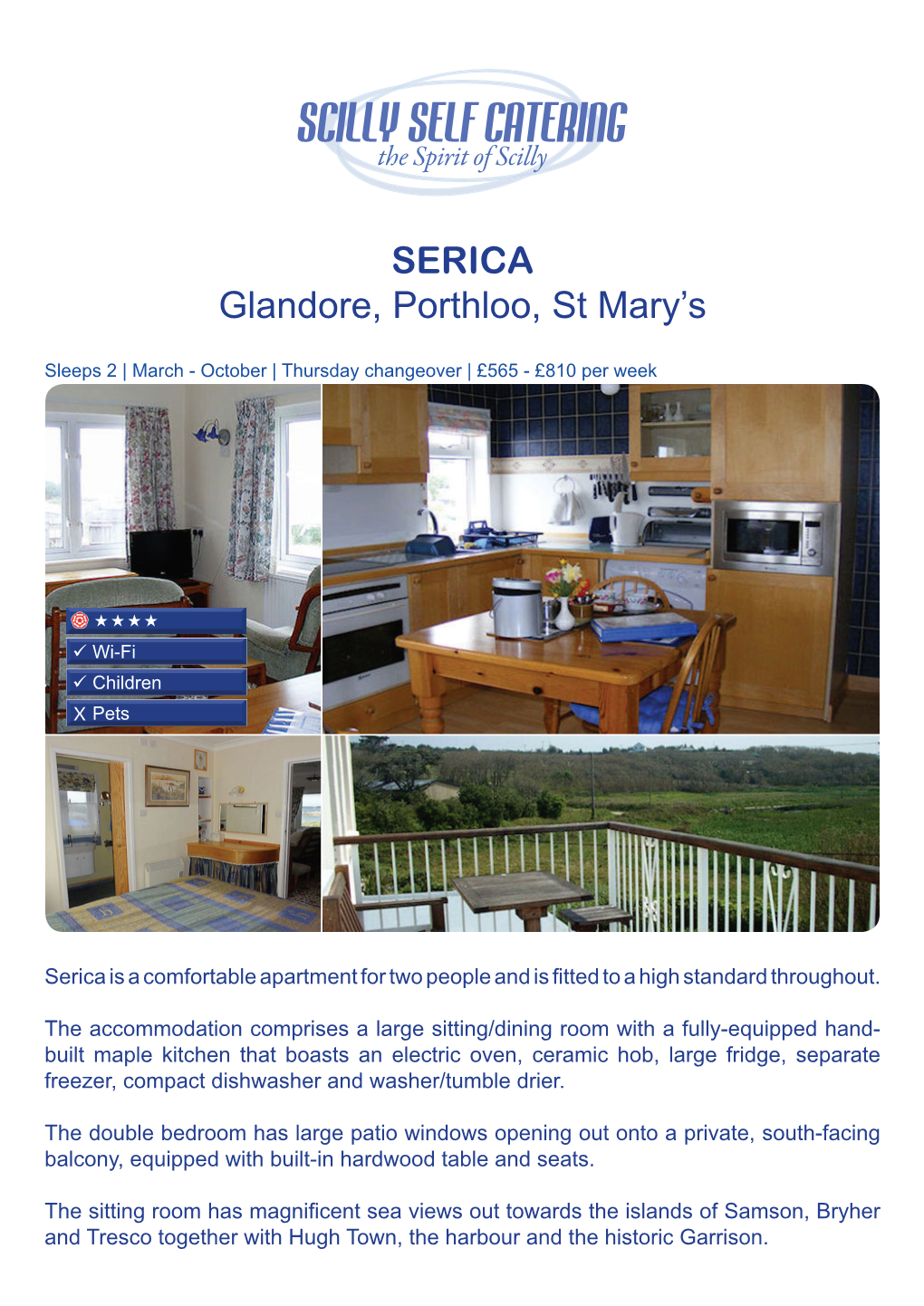 SERICA Glandore, Porthloo, St Mary's