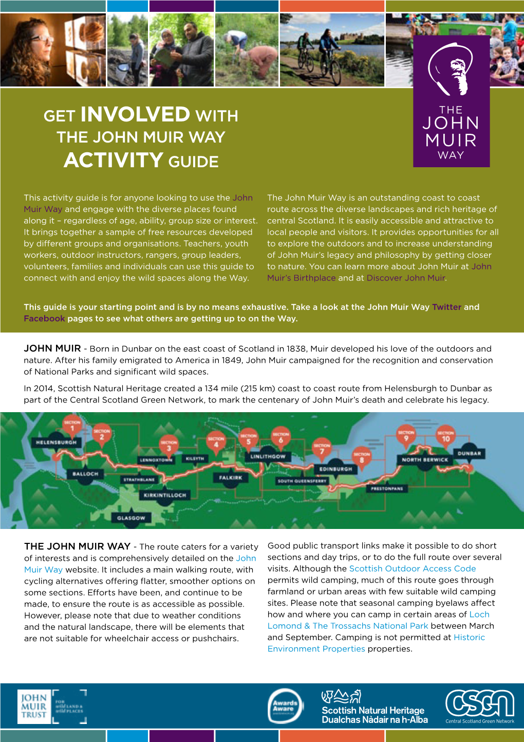 Get Involved with the John Muir Way Activity Guide