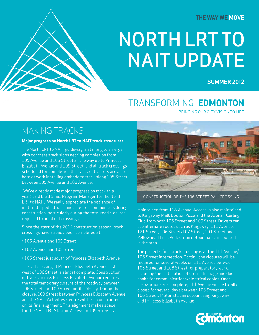 North LRT to NAIT Update