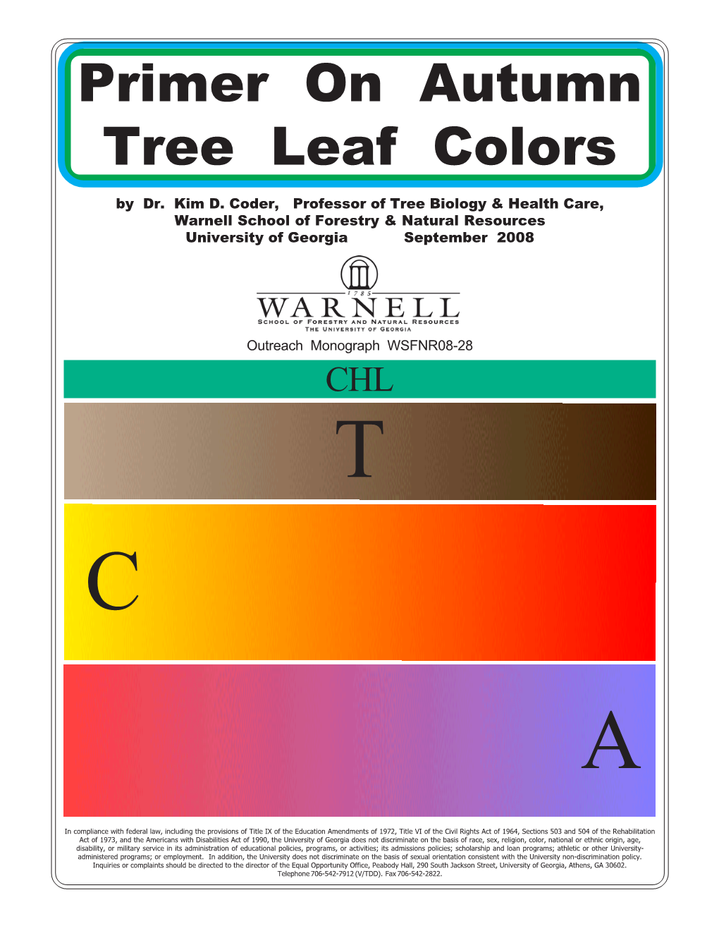 Primer on Autumn Tree Leaf Colors