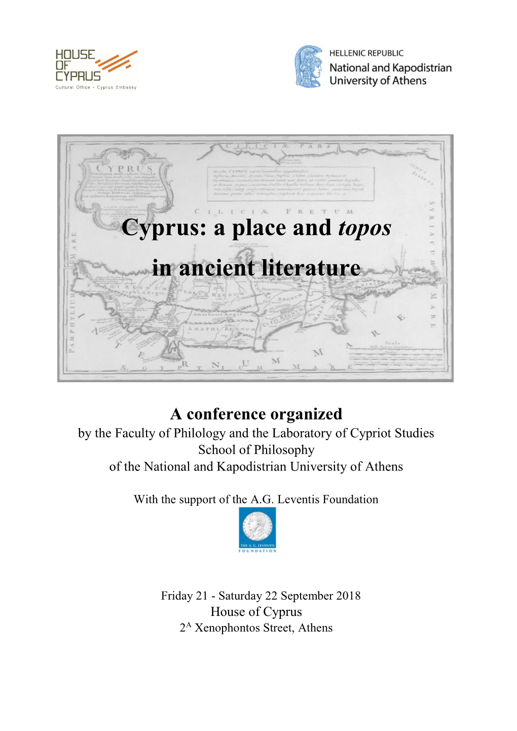 Cyprus: a Place and Topos in Ancient Literature