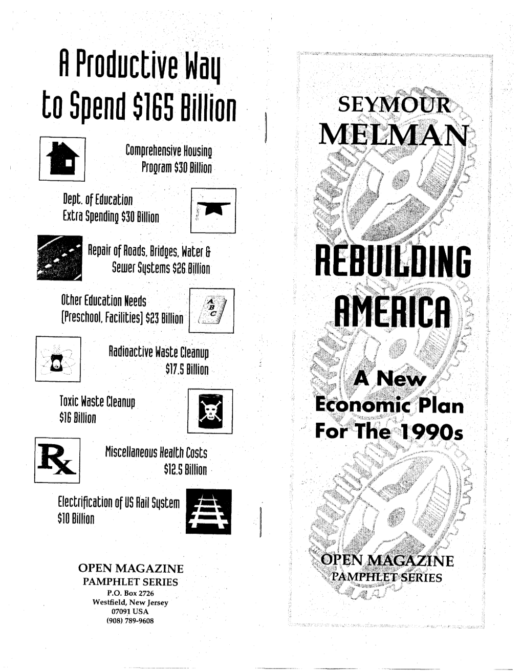 Seymour Melman Rebuilding America