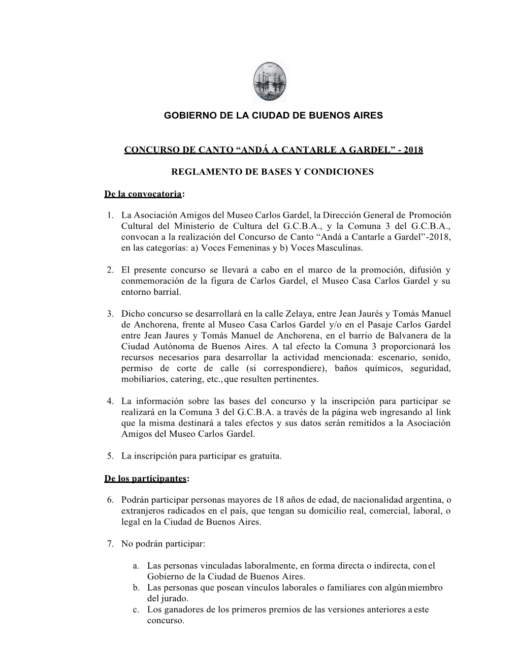 Gobierno De La Ciudad De Buenos Aires Concurso De