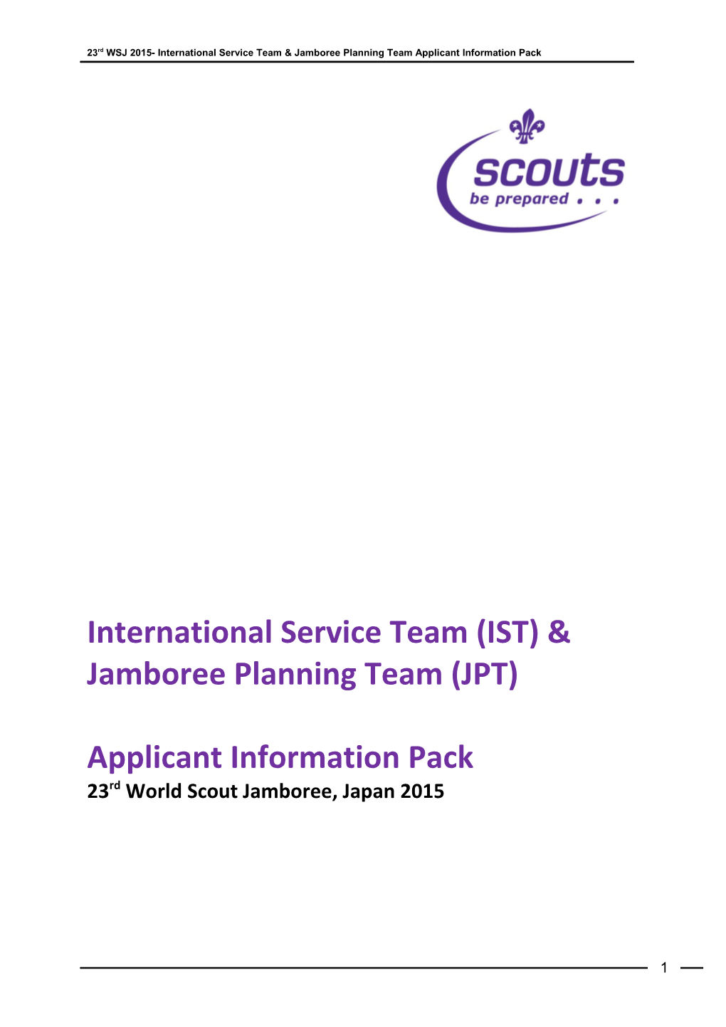 International Service Team (IST) &