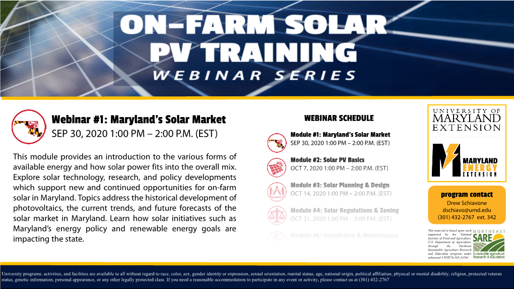 Maryland's Solar Market