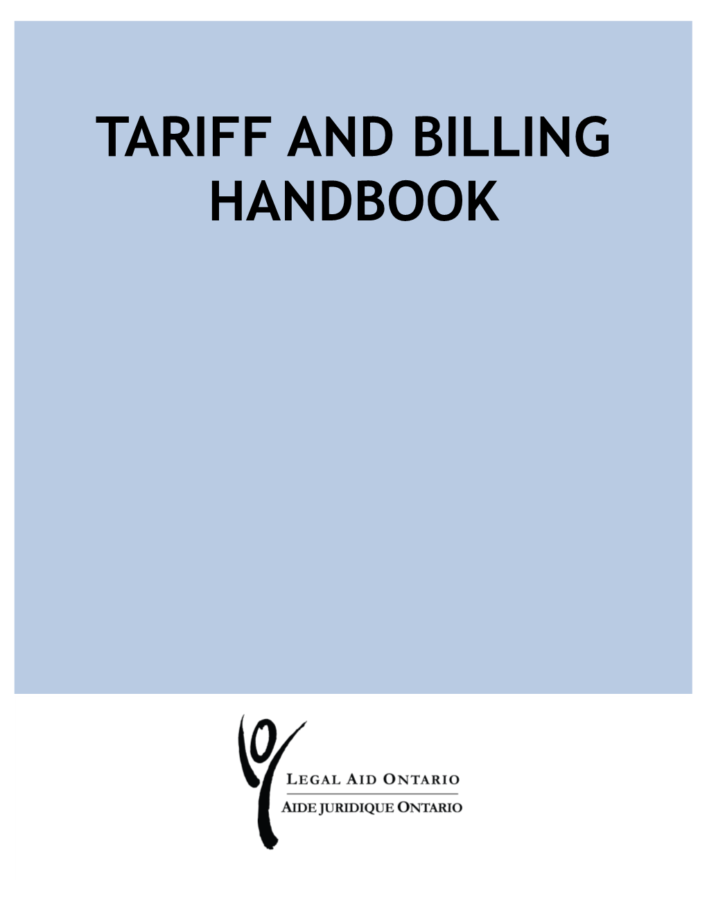 Tariff and Billing Handbook