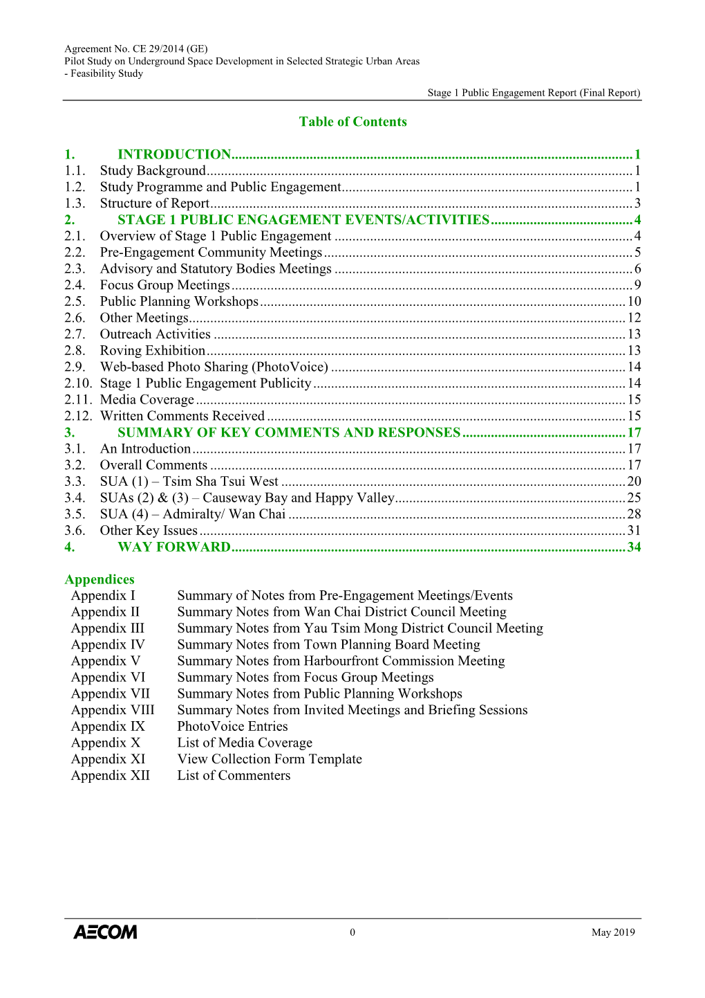 Table of Contents