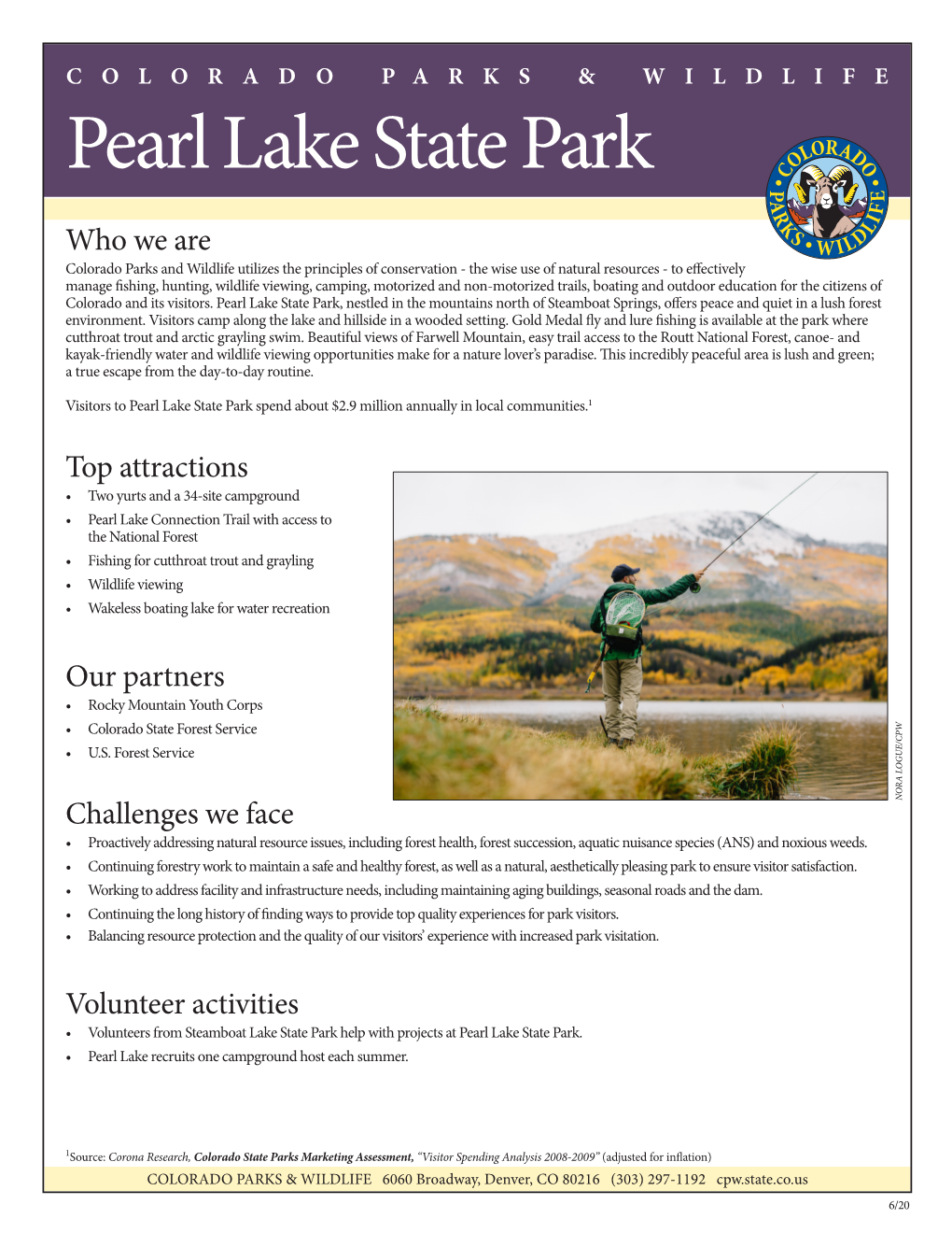 Pearl Lake Fact Sheet