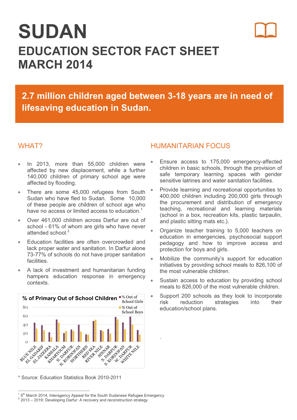 Education Fact Sheet Final 31.3.2014