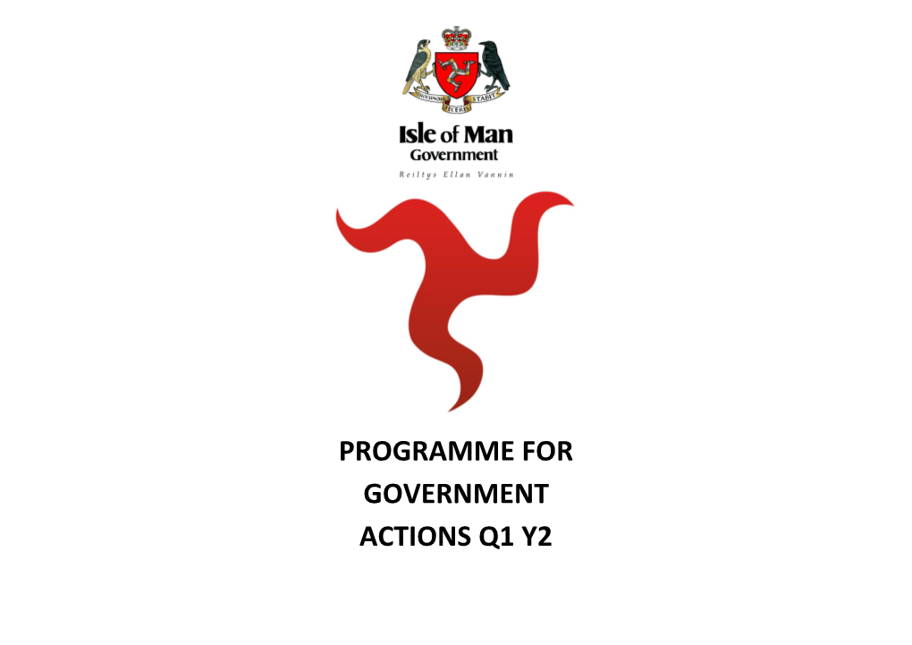 Programme for Government Actions Q1 Y2