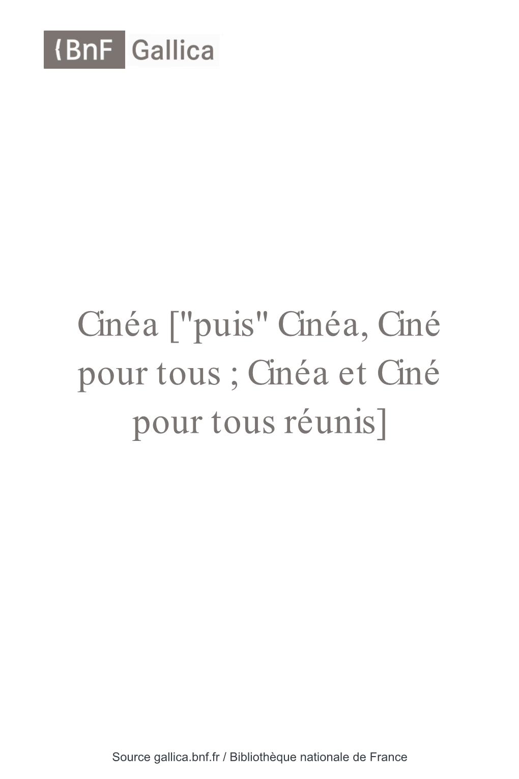 Cinéa [