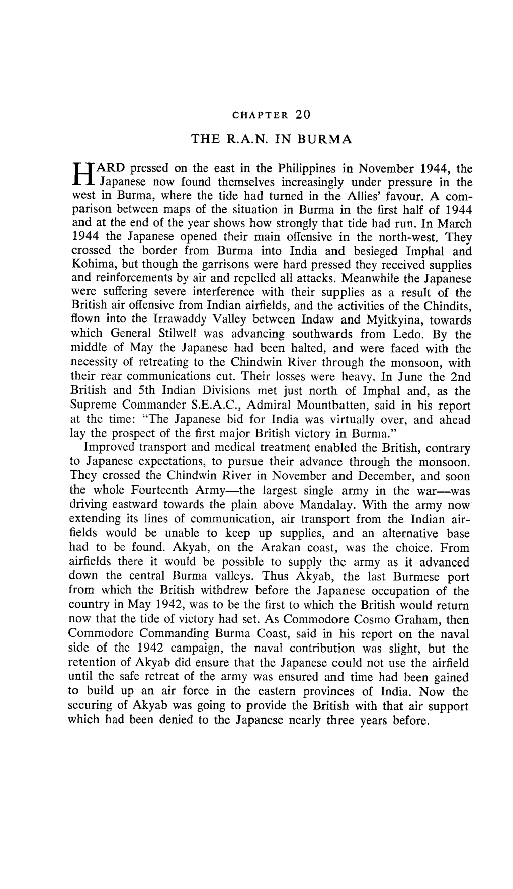 THE R.A.N. in BURMA ARD Pressed on the East in the Philippines In