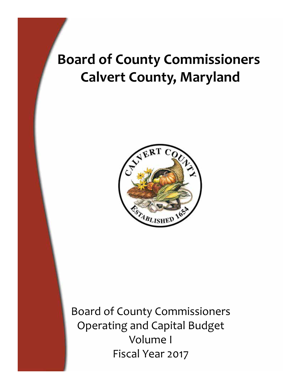 Board of County Commissioners Calvert County, Maryland