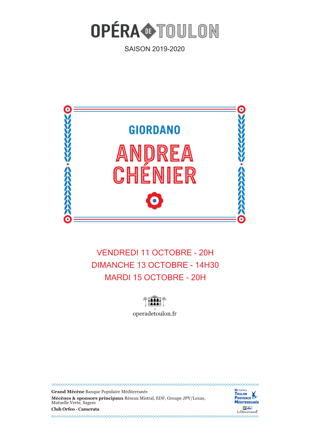 14H30 Mardi 15 Octobre - 20H