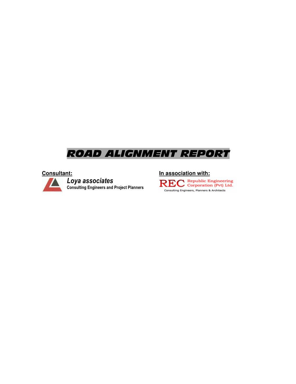 Road Alignment Report