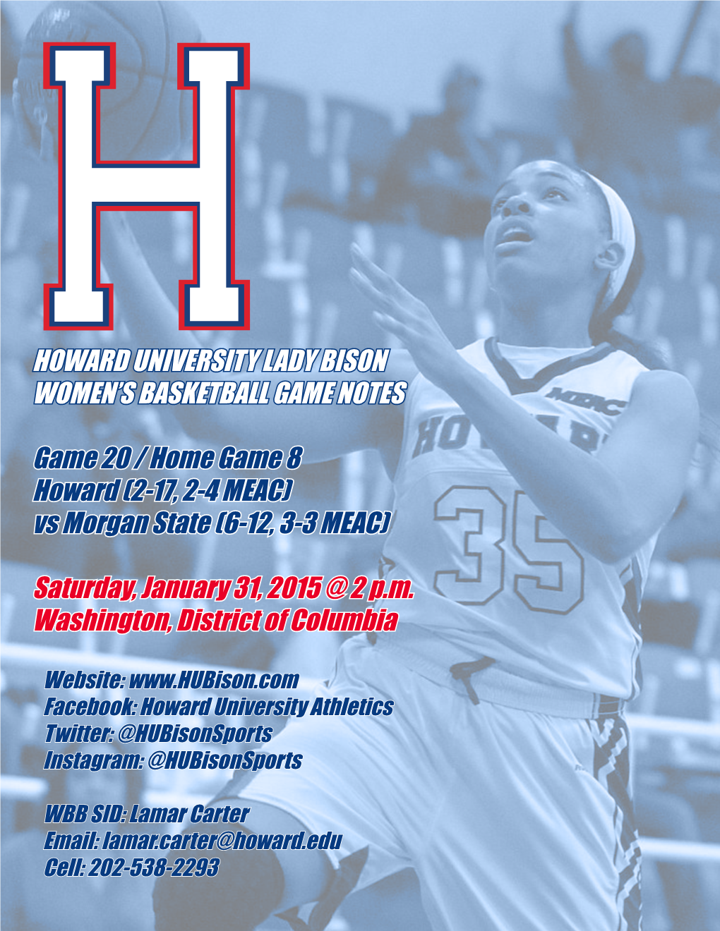 Howard University Lady Bison Women's Basketball Game Notes