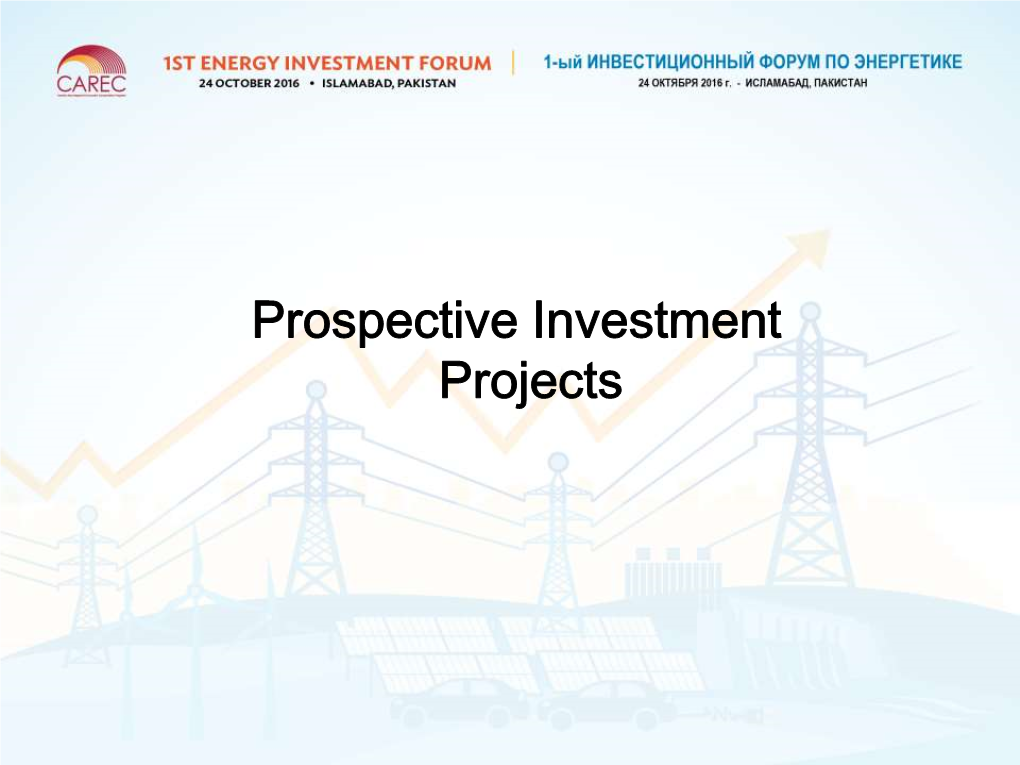 Prospective Investment Projects