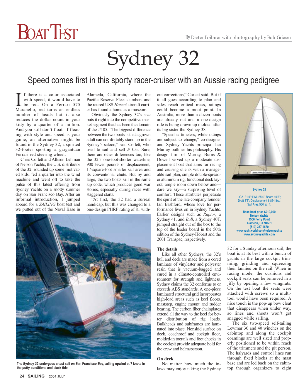 Sydney 32 Speed Comes First in This Sporty Racer-Cruiser with an Aussie Racing Pedigree