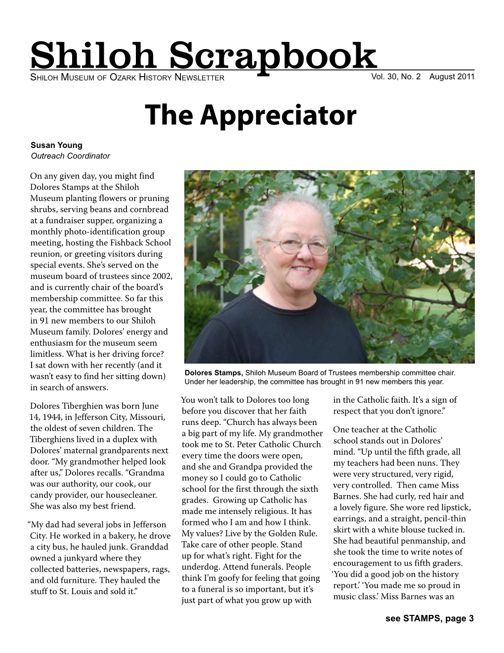 August 2011 the Appreciator