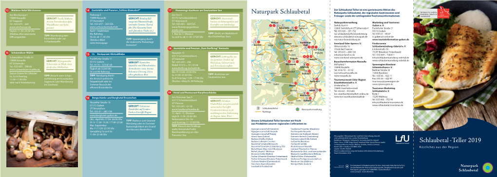 Teller 2019 Naturpark Schlaubetal
