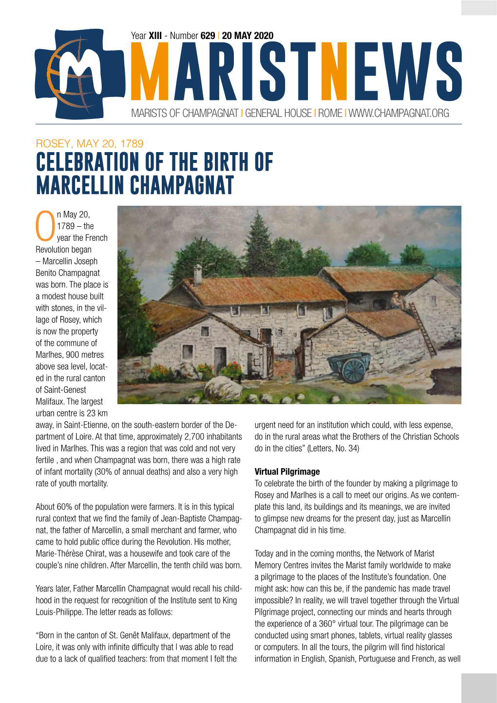 Celebration of the Birth of Marcellin Champagnat