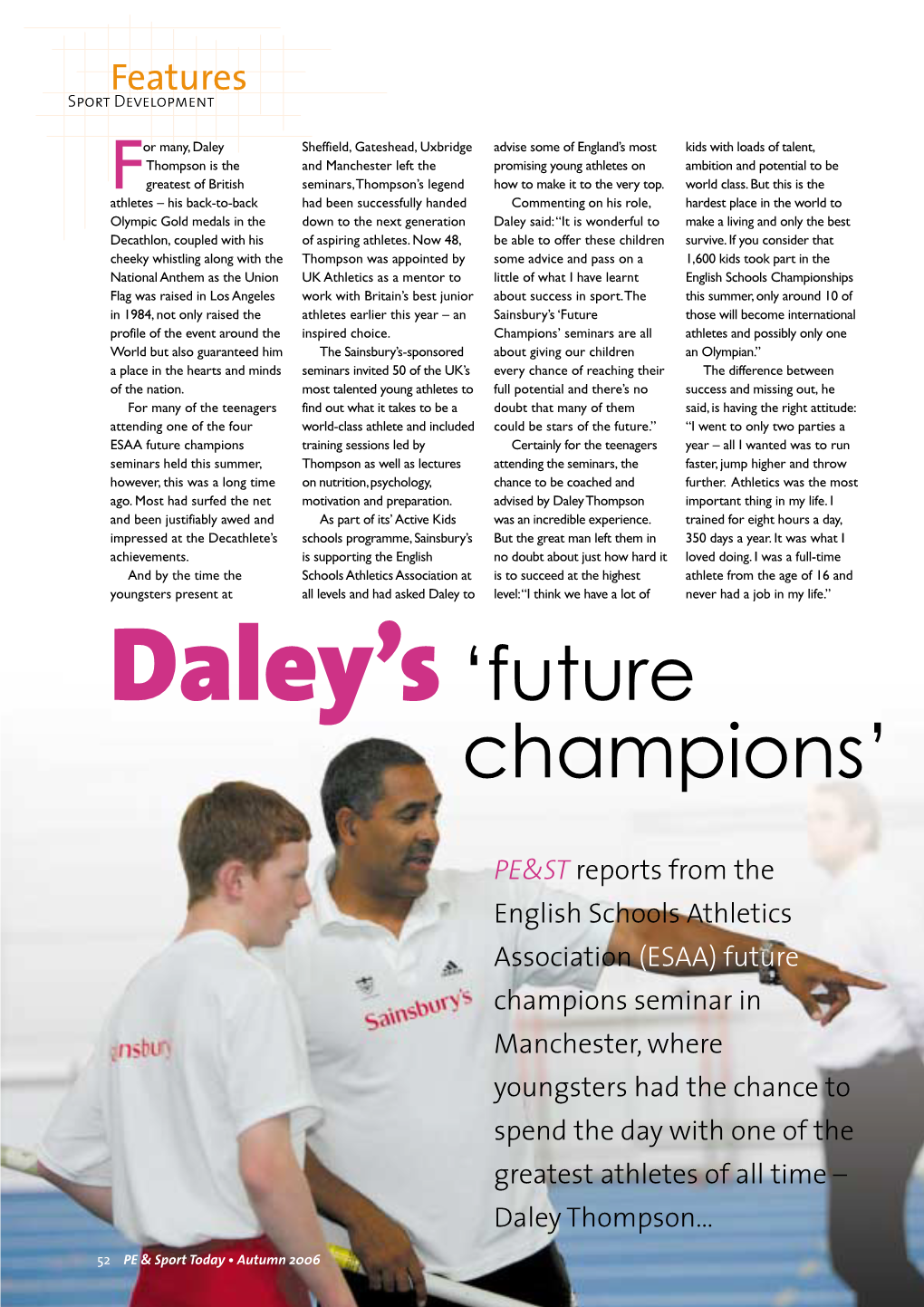 Daley's 'Future Champions'