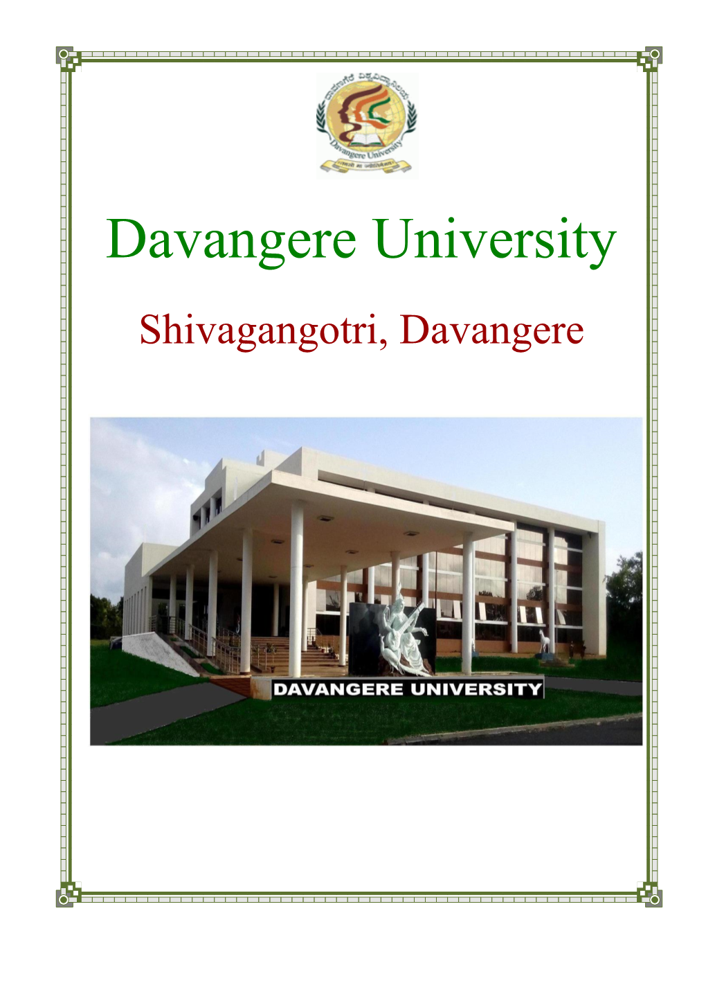 Davangere University Shivagangotri, Davangere