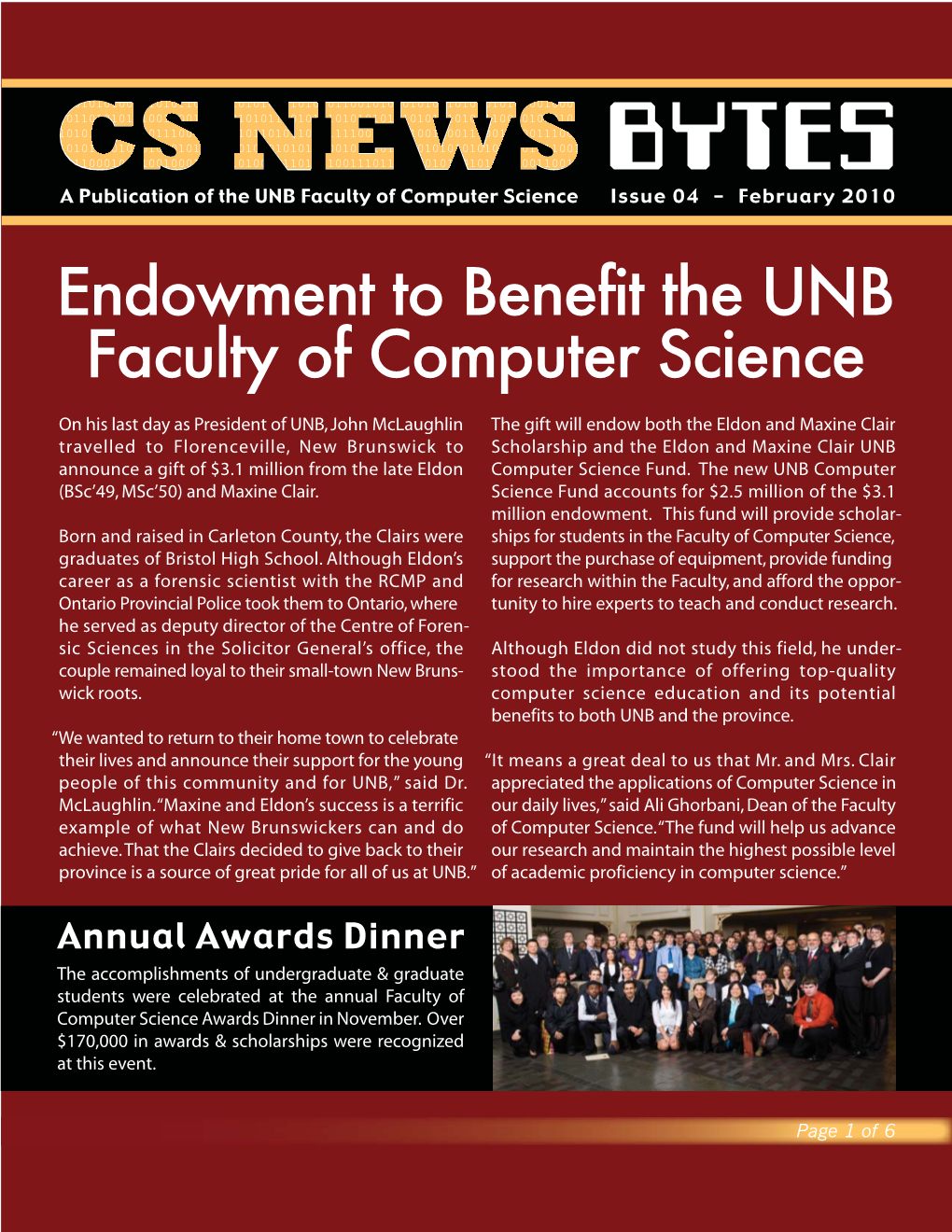 CS News Bytes - Issue 04 - February 2010