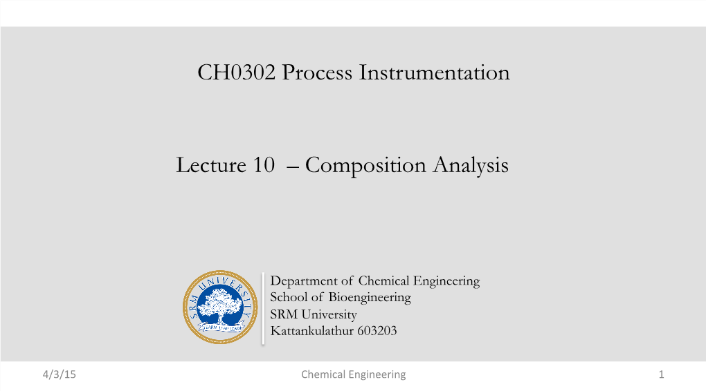 Composition Analysis