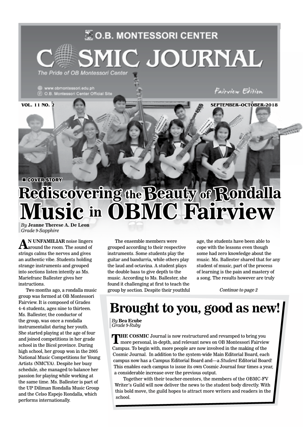 Music in OBMC Fairview by Jeanne Therese A