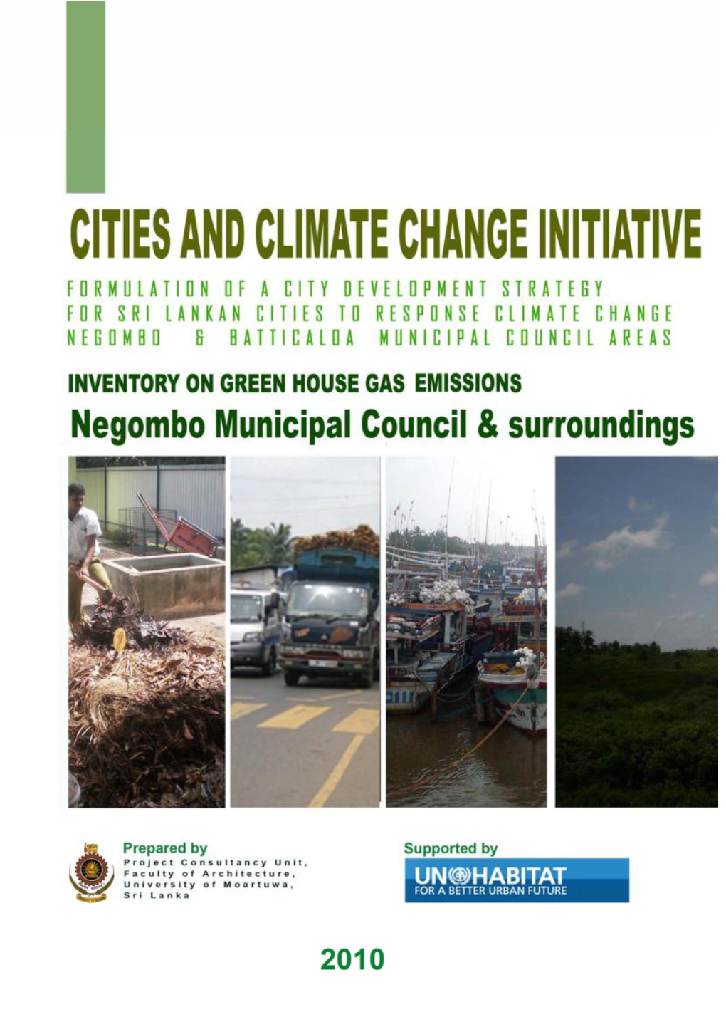 GHG Emission Inventories: Negombo