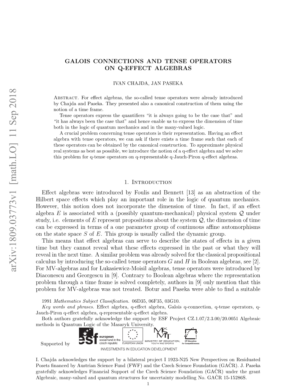 Galois Connections and Tense Operators on Q-Effect Algebras