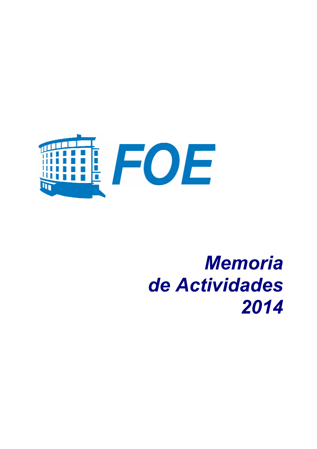 Memoria De Actividades 2014