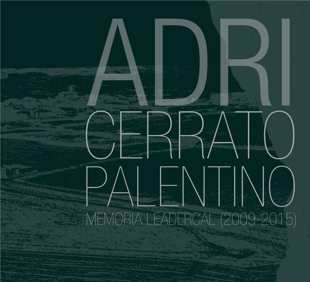 MEMORIA LEADERCAL (2009-2015) ADRI Cerrato Palentino ­| 3 MEMORIA 2009 - 2015 ÍNDICE - MEMORIA LEADERCAL (2009-2015)