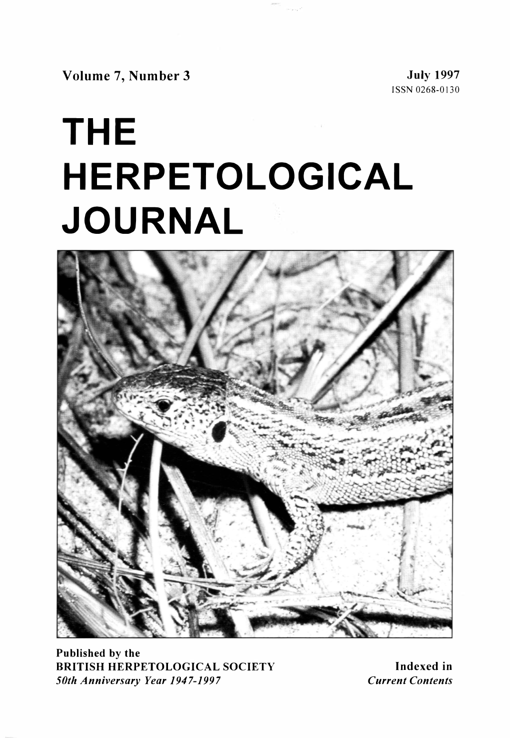 The Herpetological Journal