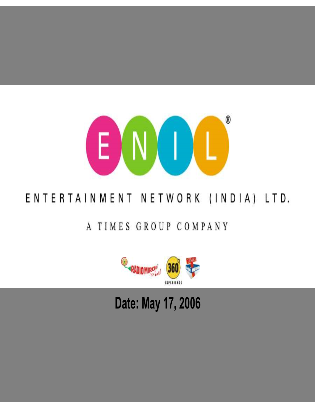 ENIL Presentation Kotak India Unplugged