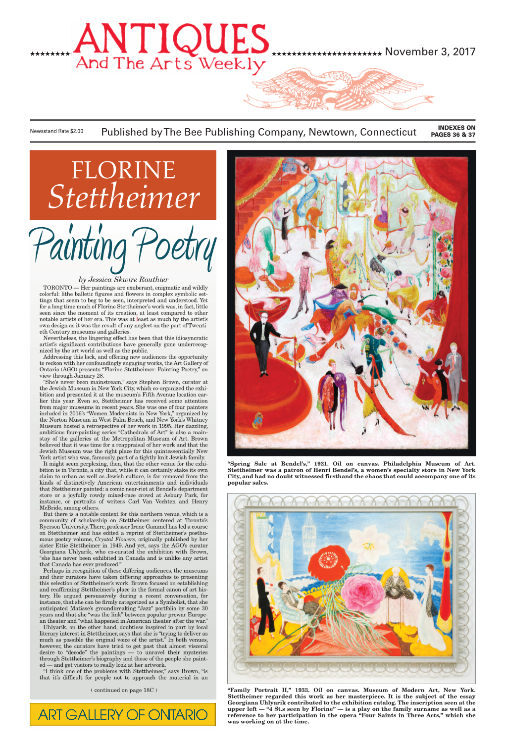 Florine Stettheimer: Painting Poetry,” on View Through January 28