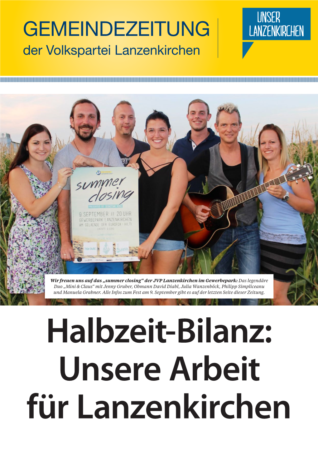 Unsere Arbeit Für Lanzenkirchen Gemeindezeitung 09 | 2017