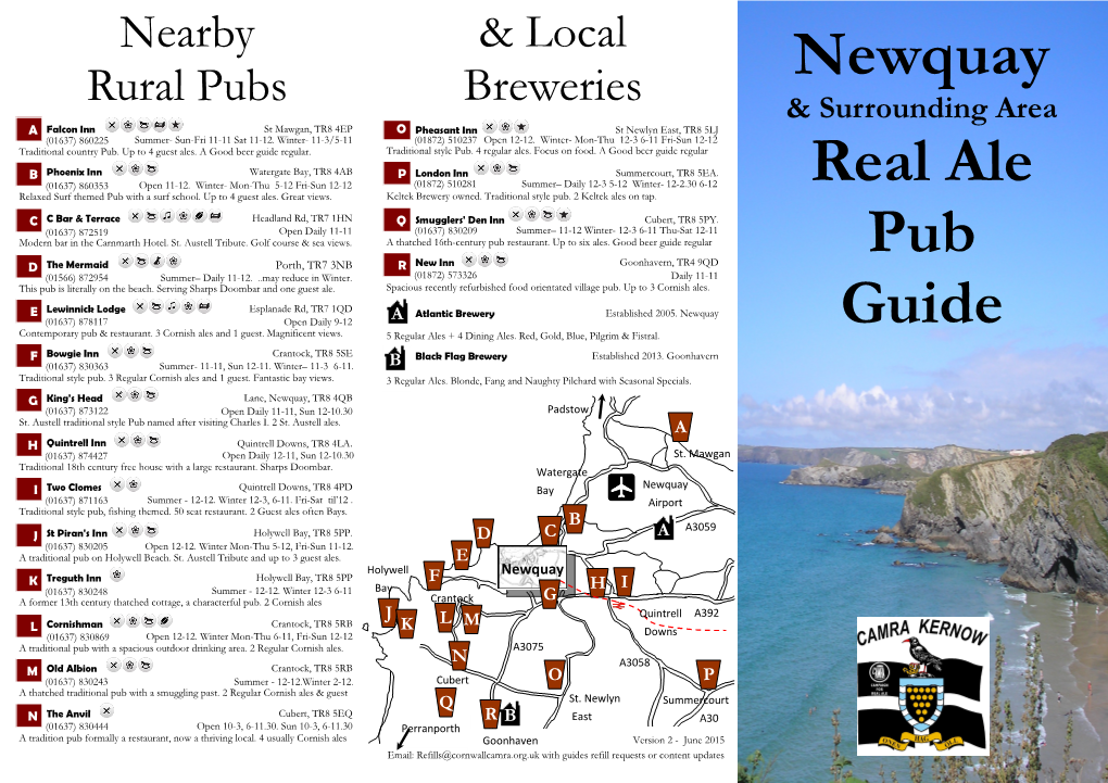 Newquay Real Ale Pub Guide