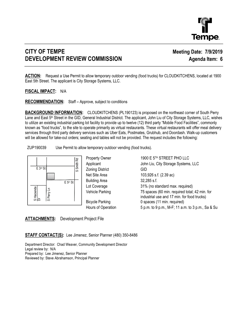 City of Tempe Development Review Commission