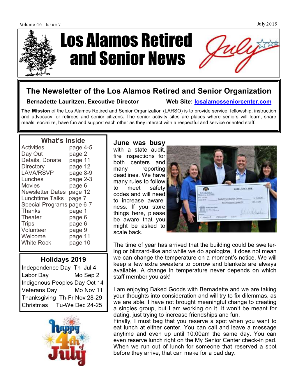 Los Alamos Retired and Senior News